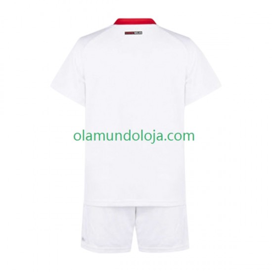 Camisola AC Milan Criança Equipamento Segundo 2022-2023 Manga Curta